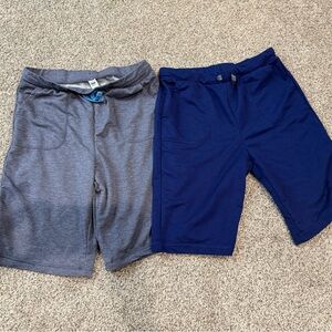 Kids Gray and Navy Blue Shorts Set 14/16
